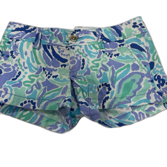 Lilly Pulitzer Shorts Women’s Size 00 Color Multi It’s Always Summer Somewhere - Picture 8 of 9